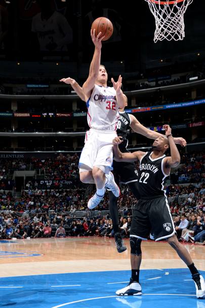 Brooklyn Nets contro Los Angeles. Blake Griffin in azione (NBA)